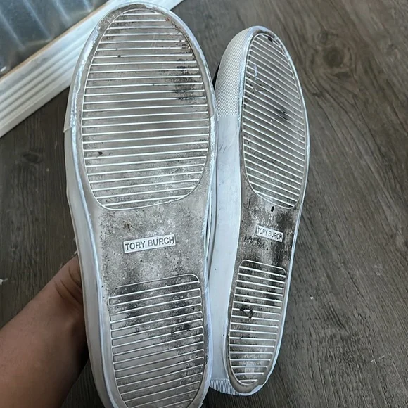 Tory Burch High Top navy Suede Sneakers size 9.5 - Picture 7 of 9